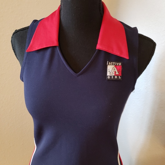 Pretty Girl Cute Red White and Blue Dress - Picture 4 of 8